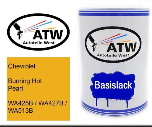 Chevrolet, Burning Hot Pearl, WA425B / WA427B / WA513B: 500ml Lackdose, von ATW Autoteile West.